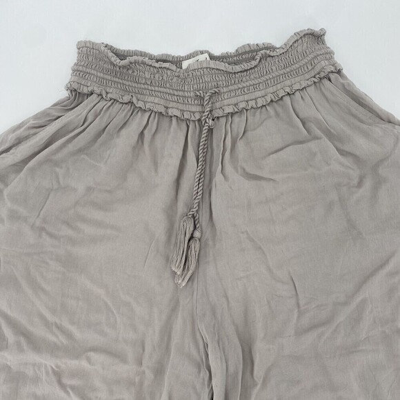 Wilfred Artizia XS La Boheme Gray Elastic Waist Pull On Wide Leg Crop Pants - Picture 2 of 13